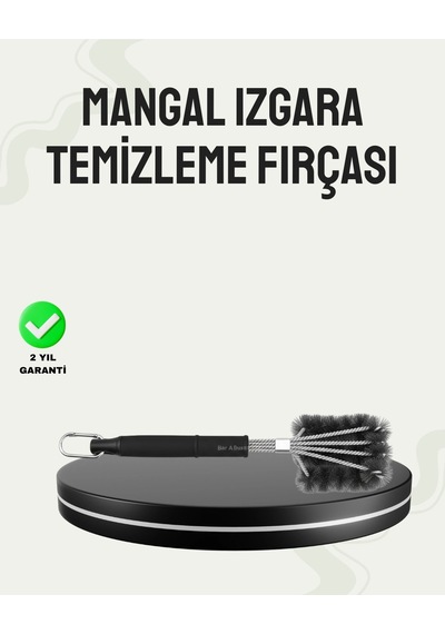 Paslanmaz Çelik Telli Mangal Temizlik Fırçası Çok Renkli