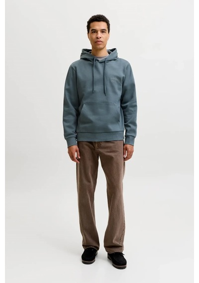 Jack & Jones Jjecorp Logo Erkek Sweatshirt Petrol Mavi