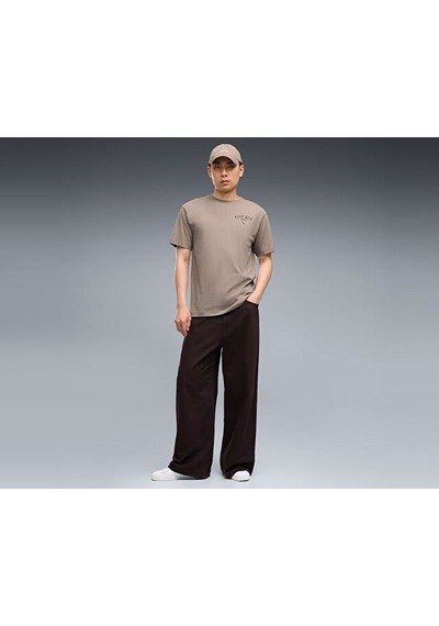 Puma Graphıc Puma Cafe Tee Erkek Günlük Tişört 63676281 Gri