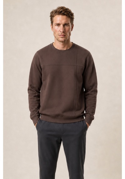 Redline Benko Regular Fit Kışlık Sweatshirt Yeni Sezon Kahve