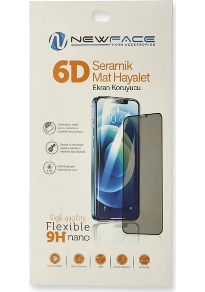 Newface Samsung Galaxy Uyumlu  A21s 6d Mat Seramik Hayalet Nano Ekran Koruyucu