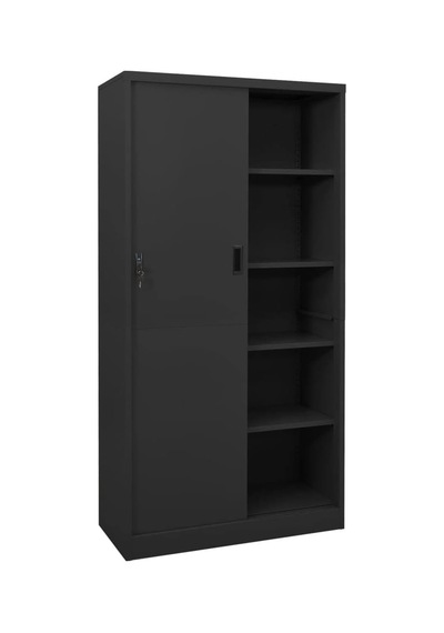 Tr Ofis Dolabı, Antrasit Renkli Çelik, Sürgülü Kapılı, 90 X 40 X 180 Cm, Metal Dosya Dolabı, Belgeler, Ofis Malz Diğer Tr Ofis Dolabı, Antrasit Renkli Çelik, Sürgülü Kapılı, 90 X 40 X 180 Cm, Metal Dosya Dolabı, Belgeler, Ofis Malz Diğer