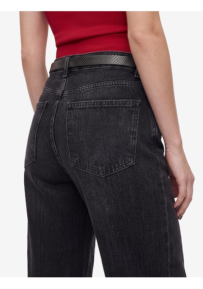 Koton Düğmeli Cepli Normal Bel Bol Kalıp Denim Pantolon - Loose Straight Fit Jean Siyah 7wal40100md Koton Düğmeli Cepli Normal Bel Bol Kalıp Denim Pantolon - Loose Straight Fit Jean Siyah 7wal40100md