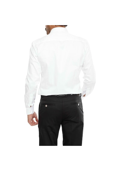 Efor Slim Fit Klasik Yaka Pamuk Saten Uzun Kol Beyaz Gömlek Gk 214 Beyaz
