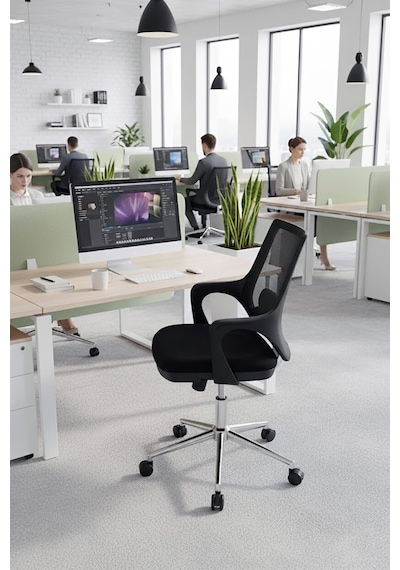 Ofisbazaar Buya Fileli Çalışma Koltuğu Ergonomik Şef Ve Toplantı Koltuğu Siyah Fileli Siyah Ofisbazaar Buya Fileli Çalışma Koltuğu Ergonomik Şef Ve Toplantı Koltuğu Siyah Fileli Siyah