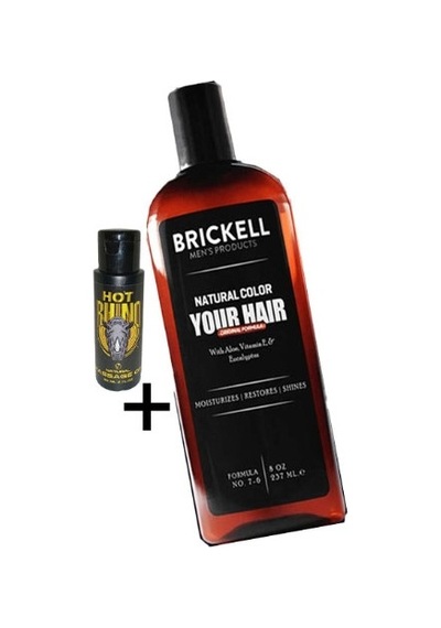 Brickell Saçsakal Beyazlatıcıerkeklere Özel Şampuan 237 Ml + Hotrhino Erotikmasaj Yağı