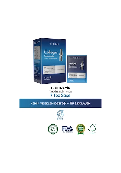 Voop Collagen Tip 2 Glukozamin 7 Saşe