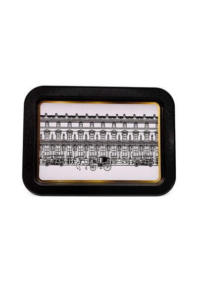 City Desenli Grande Metal Tepsi, 31 X 43 Cm