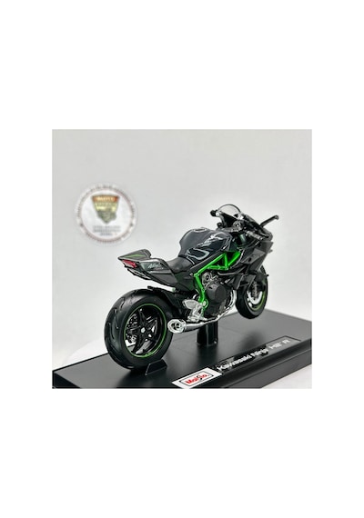 Kawasaki Ninja H2r Maket Motor - 1:18 Msz Diecast Stantsız Siyah