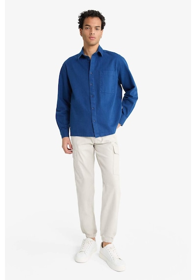 Defacto Regular Fit Beli Bağcıklı Kargo Cepli Jogger Pantolon F4681ax25aubg766 Bej
