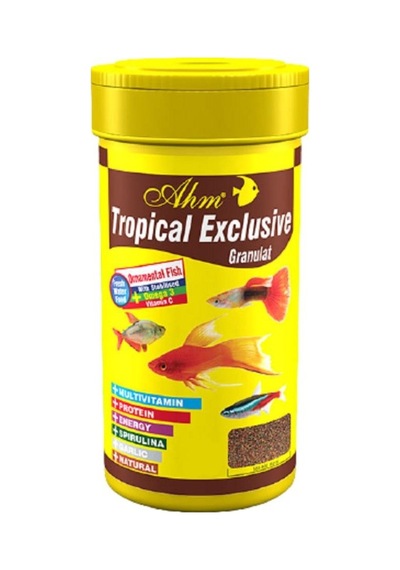 Ahm Tropical Exclusive Ganulat Balık Yemi 250  ML