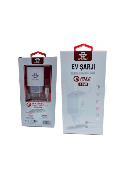 PD3.0 18W (TYPE-C To TYPE-C) Şarj Aleti Arbaks ARB-017