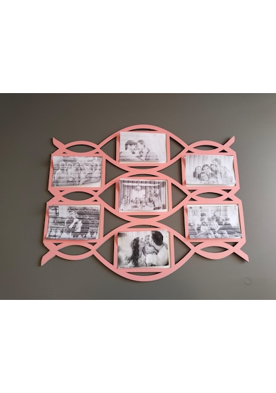 Çerçeve Modern Çoklu 7 Fotoğraflık Kişiye Özel Renk 233795