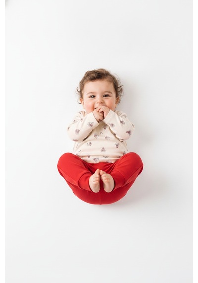 Tiffany Baby & Kids Krooboy Organik Tasarımlı 2li Takım Ekru