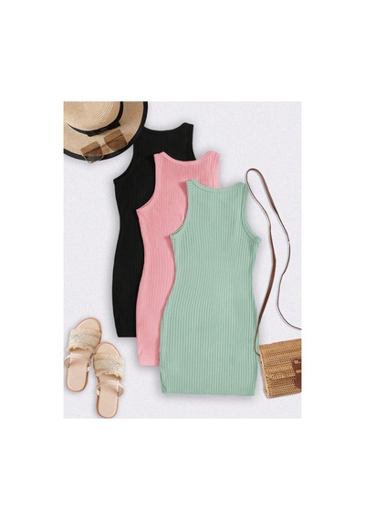 Cıqulata Kadın Siyah Pembe Yeşil 3'lü Paket Mini Slimfit Elbise Siyahpembeyeşil Siyahpembeyeşil Cıqulata Kadın Siyah Pembe Yeşil 3'lü Paket Mini Slimfit Elbise Siyahpembeyeşil Siyahpembeyeşil