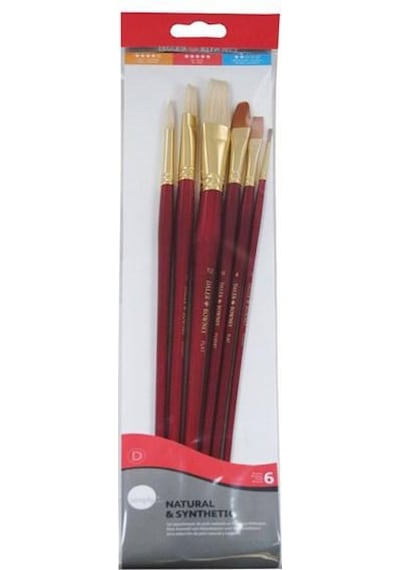 Daler Rowney Simply Natural Synthetic 6Lı Fırça Seti 216 940 600