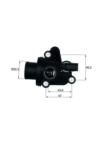 Mahle Termostat 87 C Mercedes Om668 W168 W414 Mahle Tı12.87 A1662030075