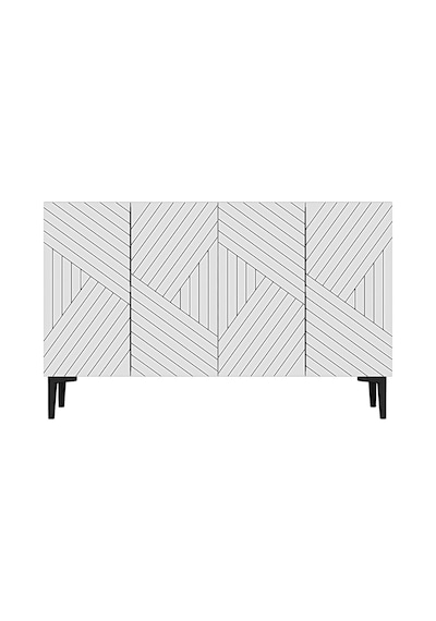 Ka1210bg Ferro Konsol, Ve Tv Sehpası Beyaz-gold 120cm