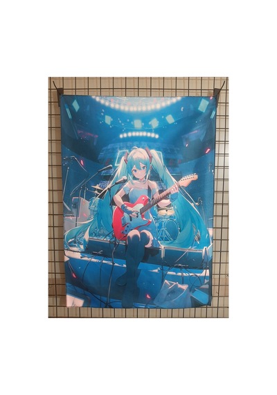 Owl Bag Hatsune Miku Sahne Gitar Desenli Tasarım Duvar Halısı