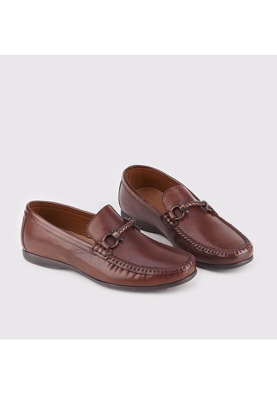Cabani Hakiki Deri Kahverengi Erkek Loafer Ayakkabı Kahverengi (521647192) Kahverengi