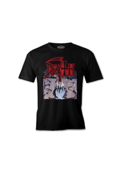 Death - Symbolic Snake Siyah Erkek Tshirt 001