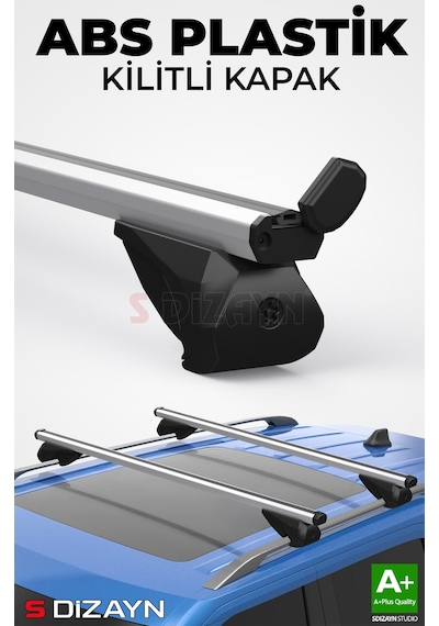 S-dizayn Mitsubishi Outlander Xl S-bar Atlas V1 Ara Atkı Tavan Taşıyıcı Barı Gri 130 Cm 2006-2012 A+ Kalite