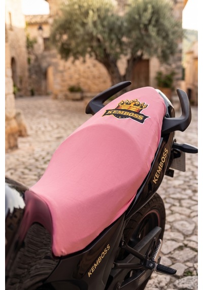 Pembe Universal Motor Sele Kılıfı Kadın Scooter Sele Koruyucu %100 Polyester Yıkanabilir Koltuk Kılıfı
