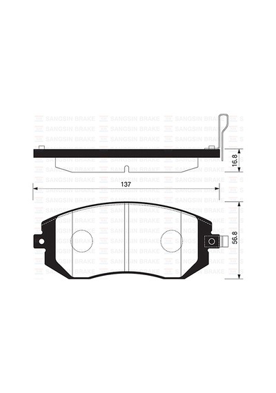 Sangsın Sp1367 Ön Fren Balata Subaru Impreza 1.5l Ej15 Ge3 06-12 / Forester 2.0l Ej20 Sh 08-13 / Outback 2.0l 04-09 / Brz 2.0l Zc6 12- / Legacy 2.0l 04-09 / Forester 2.0l Ej20 X Sg 03-08 26296sa010-26296sa030-26296fe080 1 Takım