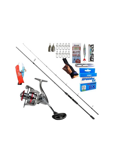 Okuma Wave Up 270cm 10-40gr Prime 3000 Spin Olta Takımı Seti
