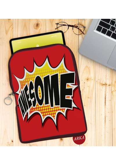 Bk Gift Pop Art Tasarımlı Taşınabilir Koruyucu Tablet Kılıfı & Or