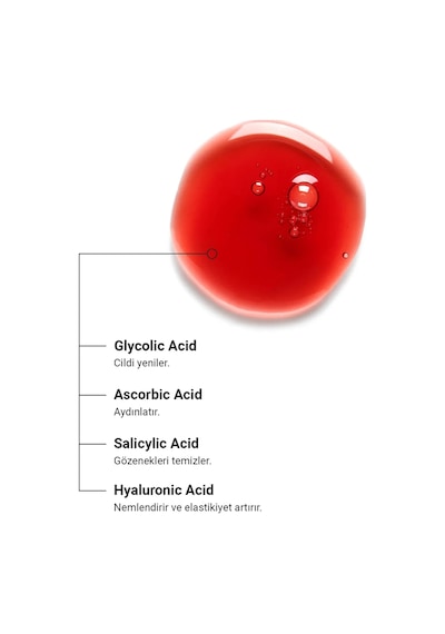 The NewLab Canlandırıcı & Cilt Tonu Eşitleyici Kırmızı Peeling Serum 30 Ml (Aha 10% Bha 2%)