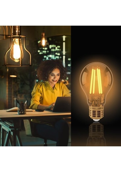Panasonıc E27 Fil Lamba, Sarı Işık 4w 360lm 2000k Gold Genel