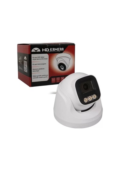 Plato Pl-37711 Ahd Dome Güvenlik Kamera 2mp 3.6mm 3 Warm Led Sesli Renkli Gece Görüş Mikrofonlu - 848851239