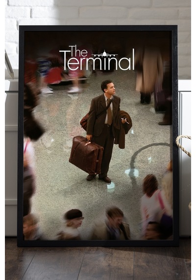 The Terminal Siyah Ahşap Çerçeveli Poster, Dekoratif Film Duvar Tablosu
