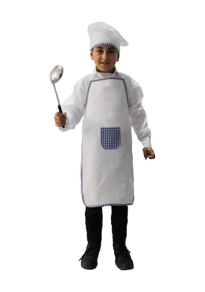 Kostümsarayı Aşçı Şapkası Ve Aşçı Önlüğü Takımı Mavi