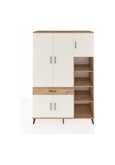 Hyperion Dolap 10 Raflı Tek Çekmeceli 5 Kapaklı 132x44x195 Çam-aytaşı/çam Aytası/atlas Çam Hyperion Dolap 10 Raflı Tek Çekmeceli 5 Kapaklı 132x44x195 Çam-aytaşı/çam Aytası/atlas Çam