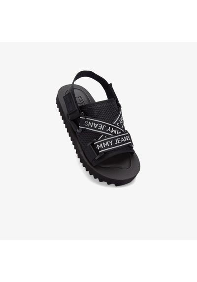 Tommy Hilfiger Tommy Jeans Premium Eva Kadın Siyah Sandalet