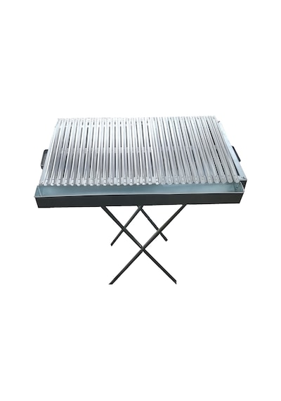 Özsal Krom Oluklu Katlanabilir Ayaklı Mangal 73 x 40 CM