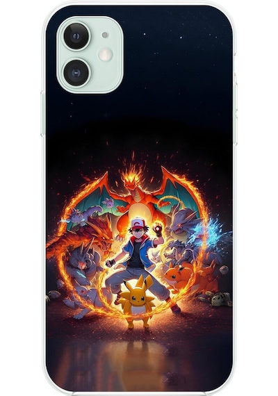 Apple Uyumlu iPhone 11 Şeffaf Kılıf Pokemon 3 Tasarımlı