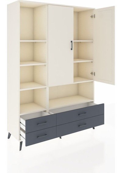 Hyperion Dolap 8 Raflı 4 Çekmeceli 2 Kapaklı 132x44x195 Aytaşı-aytaşı/antrasit Aytası/antrasıt Hyperion Dolap 8 Raflı 4 Çekmeceli 2 Kapaklı 132x44x195 Aytaşı-aytaşı/antrasit Aytası/antrasıt