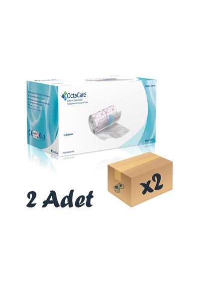 OctaCare Şeffaf Tıbbi Plaster Film (PU) 10 M x 15 CM 2 Rulo