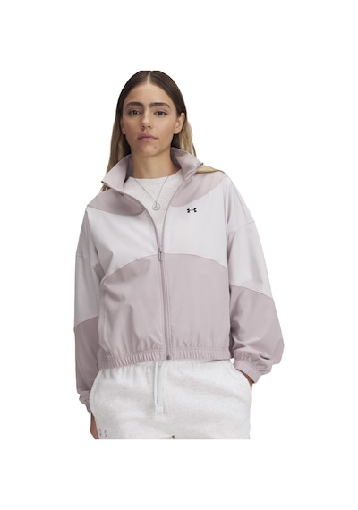 Under Armour Rival Woven Kadın Fermuarlı Sweatshirt Gri