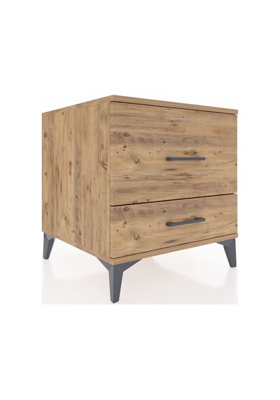 Kronos Komodin 2 Çekmeceli 60x59x64 Çam-çam Çam