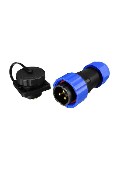 Sd28 Su Geçirmez 3 Pin 28 Mm Dörtgen Konnektör