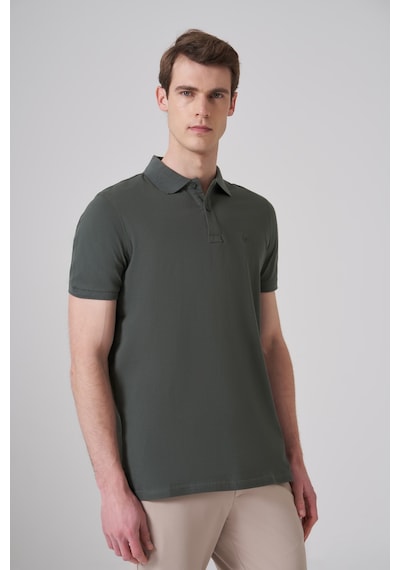 Morven Erkek Haki Basic Polo Yaka Dynamic Fit T-shirt 26yc018007710 Haki