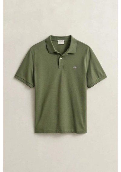 Gant Erkek Yeşil Regular Fit Logolu Polo Yaka T-shirt-14849
