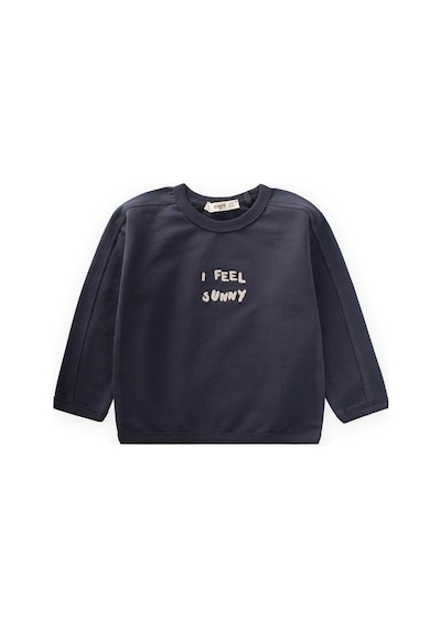 Cigit Nakışlı Sweatshirt 1-7 Yaş Antrasit Antrasit