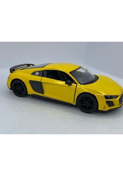 Kinsmart 2020 Audi R8 Coupe 1:36 Sarı Çek Bırak Model Araba