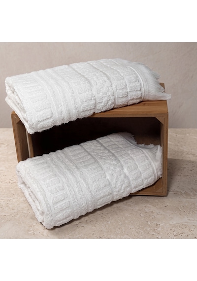 Botti Home %100 Pamuk 2'li El Ve Yüz Havlusu Seti, Pamuklu Jakarlı Misafir Havlusu 50 X 90 Cm, Çeyizlik Yumuşak Havlu Beyaz Botti Home %100 Pamuk 2'li El Ve Yüz Havlusu Seti, Pamuklu Jakarlı Misafir Havlusu 50 X 90 Cm, Çeyizlik Yumuşak Havlu Beyaz