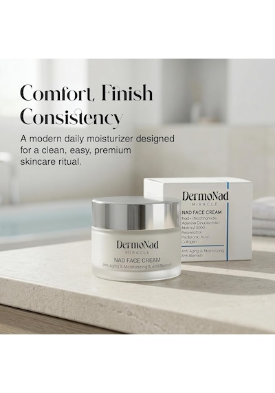 Nad-containing Face Cream Anti Aging, Repairing Skin Blemishes, Moisturizing Resveratrol, Collagen, Niacinamide, Hyaluronic Acid, Nad+